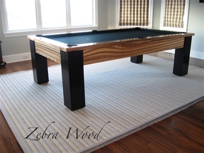zebra wood billiards rack